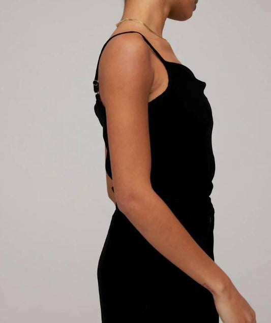 Velvet Cowl Neck Camisole