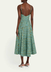 Christopher John Rogers - Wiggle Dot V-neck Midi Dress