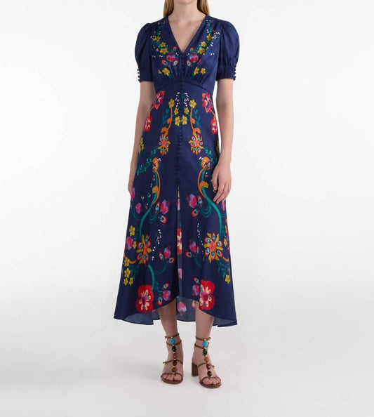Saloni - Lea Long Midi Dress