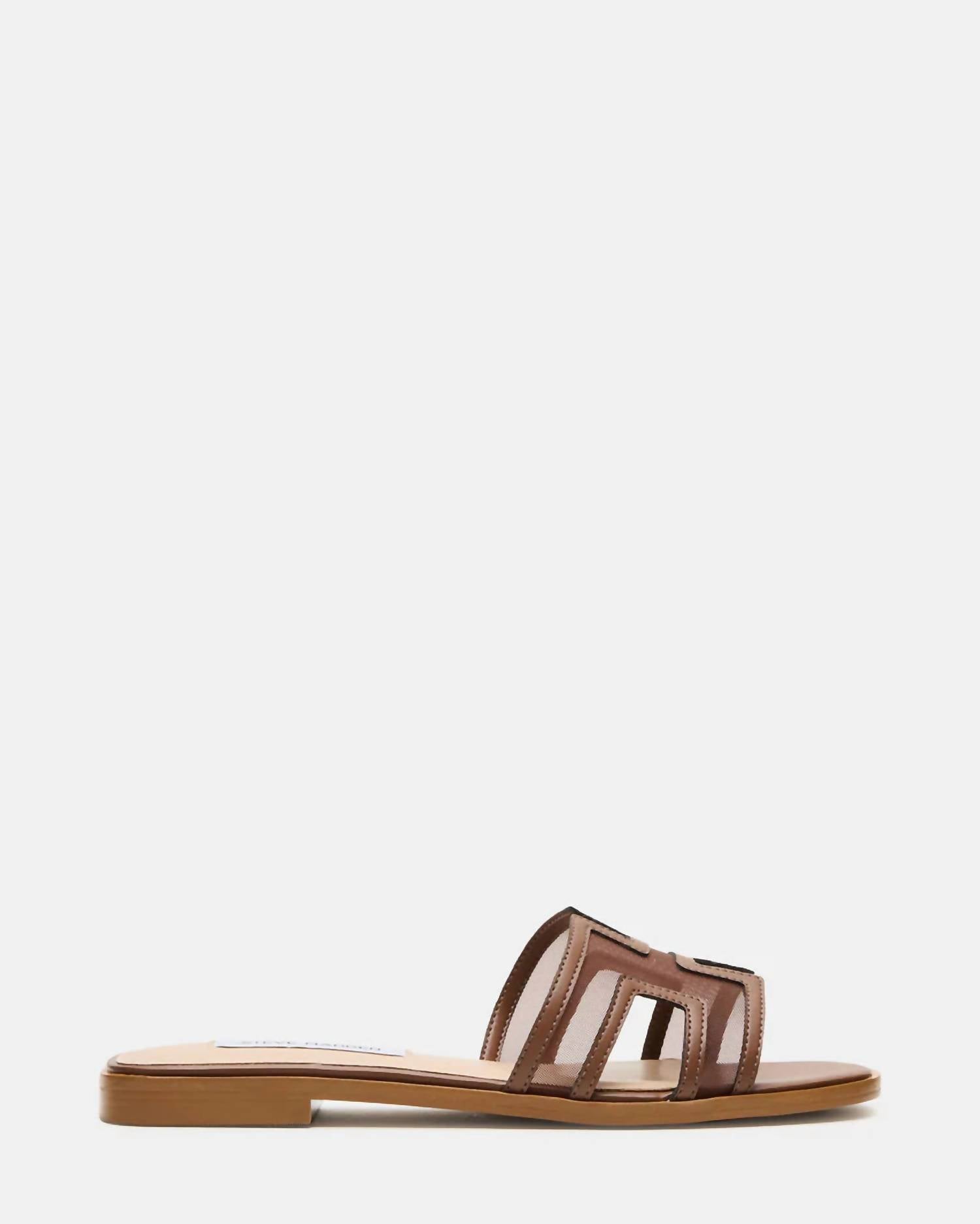 STEVE MADDEN Women's Haydn Mesh Sandals in brown - women's sandal