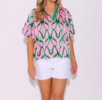 Thml - Paint Me Pretty Puff Sleeve Top