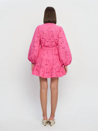 Kivari - Corfu Long Sleeve Mini Eyelet Dress