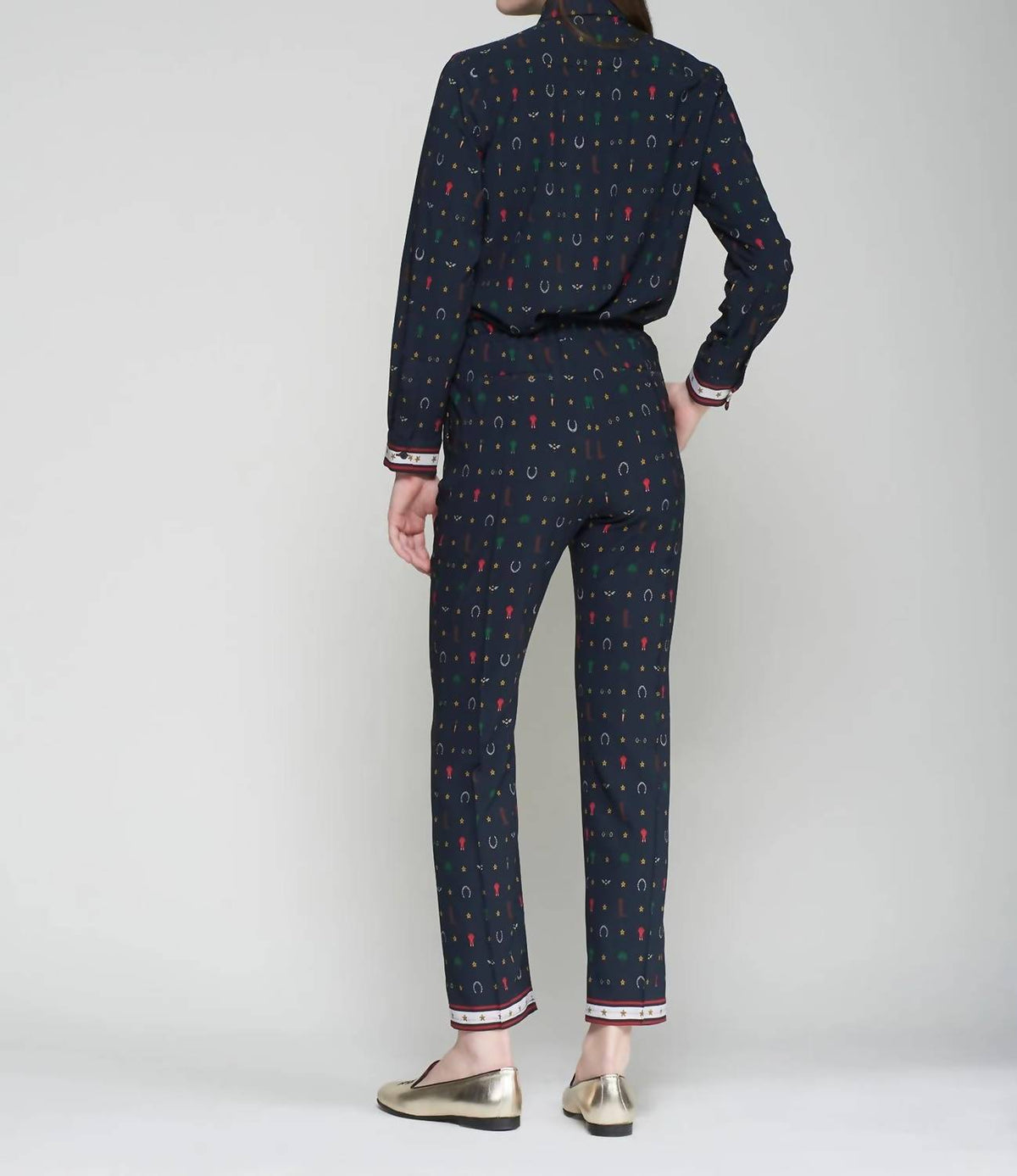 Vilagallo - Equestrian Print Trouser