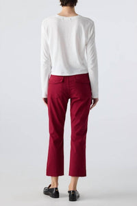 AMO Women's Easy Army Trouser in pinot - women's pants - alternate view