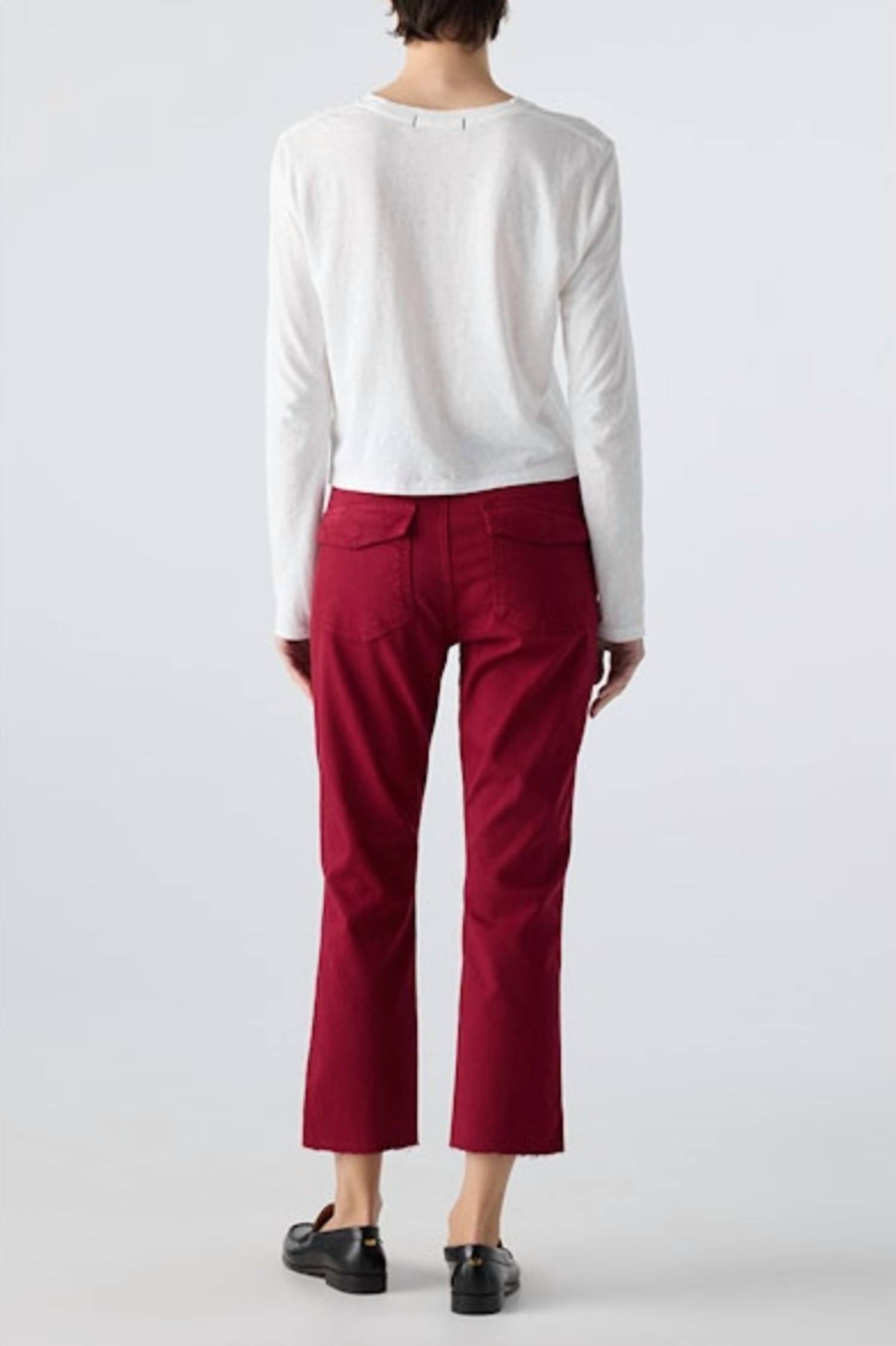 AMO Women's Easy Army Trouser in pinot - women's pants - alternate view