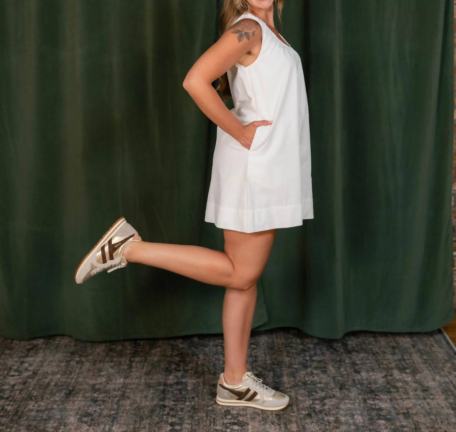 Day + Moon - Sleeveless Swing Mini Dress