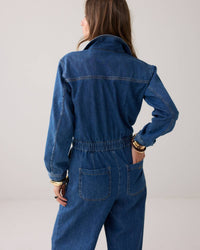 summum Denim Jumpsuit in blue - women's pants - alternate view