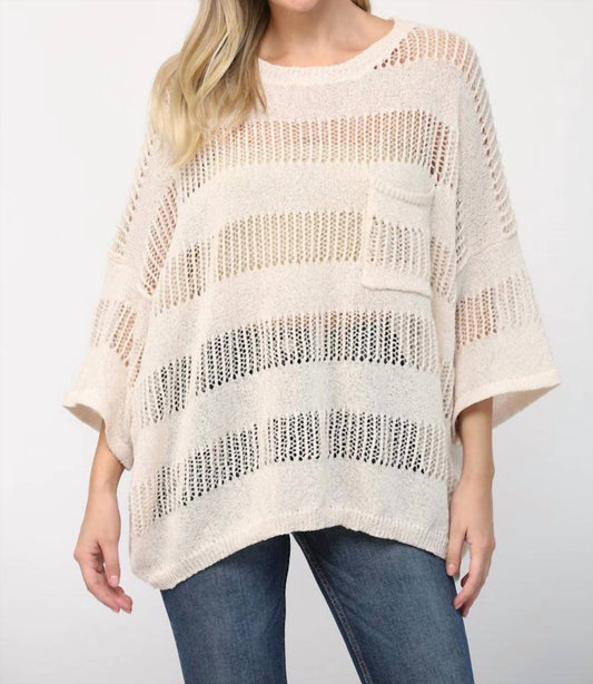 Fate - Crotchet Stripe Top