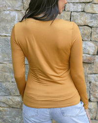 Grace And Lace - Modal V-neck Long Sleeve Tee
