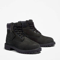 Timberland Boys Premium Waterproof 6-inch Padded Collar Boots in black - kids' boots - alternate view