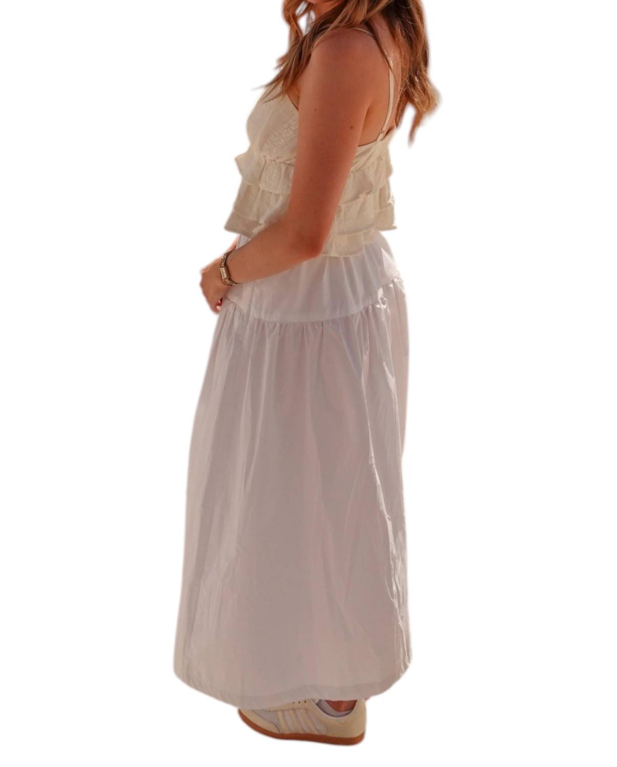 Olivaceous - Santorini Midi Skirt