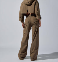 HEROINE SPORT Ava Cropped Jacket in safari - women's jacket - detail view