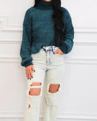 Zenana - Winter Wishes Chenille Turtleneck Sweater