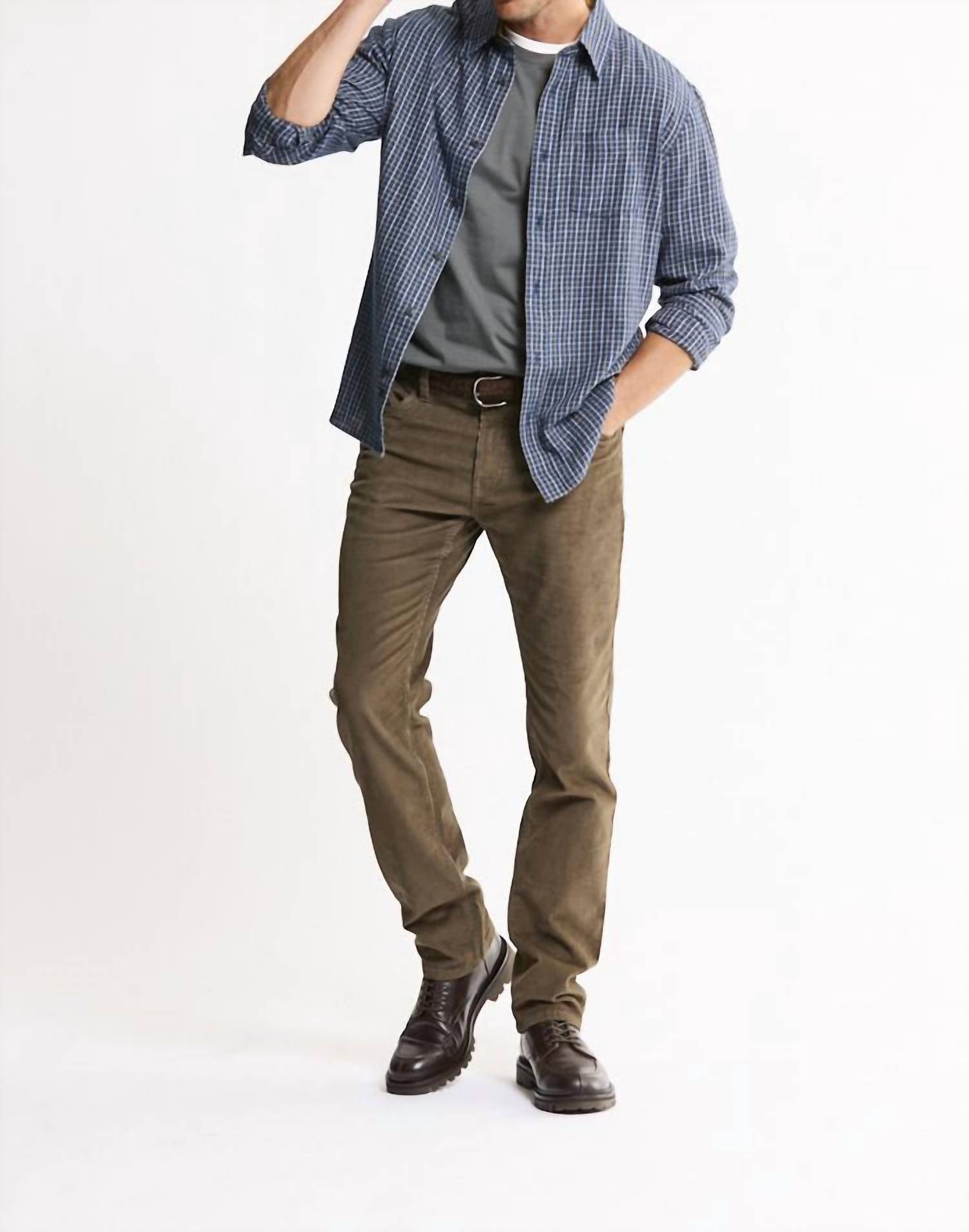 Jachs New York - Manor Twill Button-Up Flannel Shirt