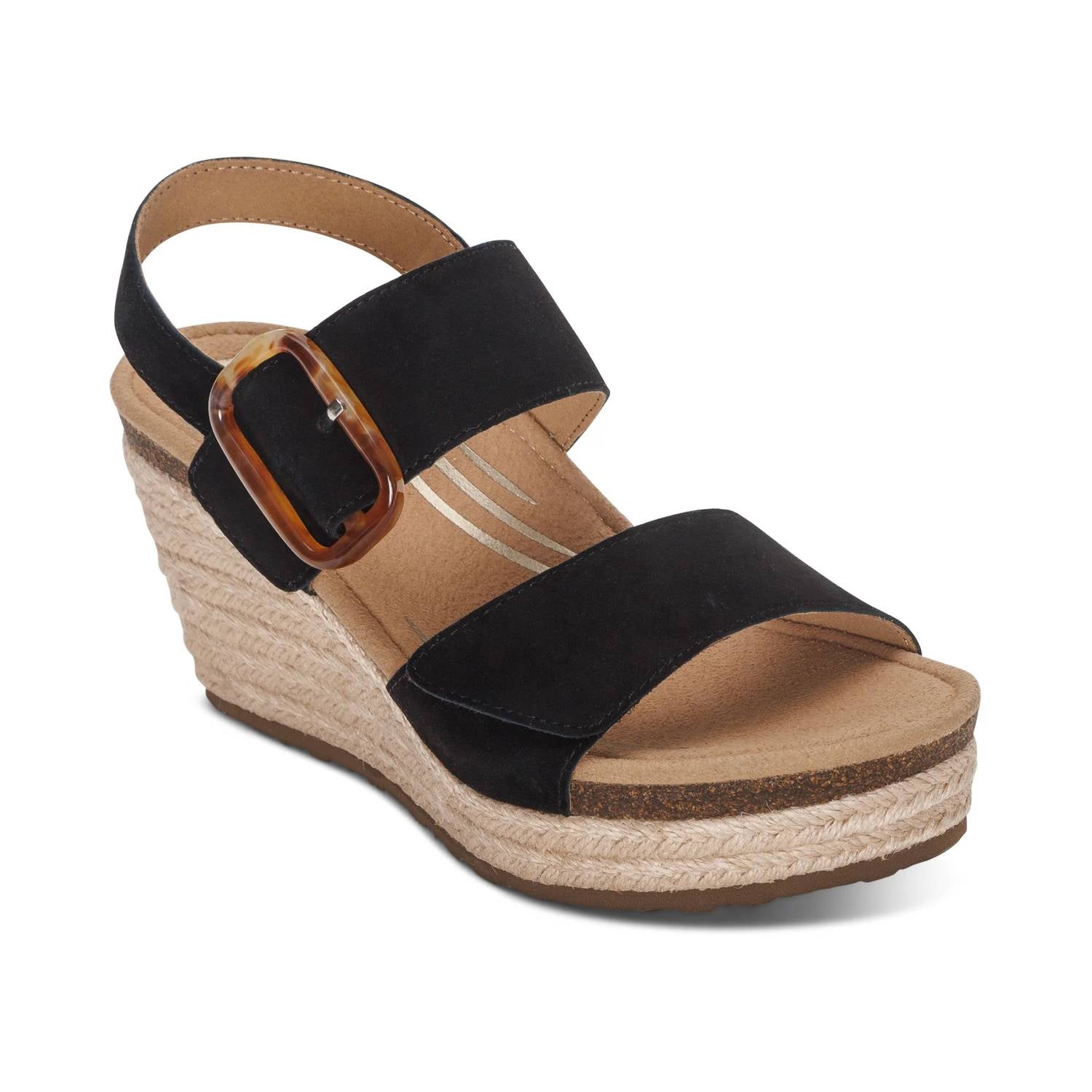Aetrex - Women's Ashley Arch Support Wedged Sandals