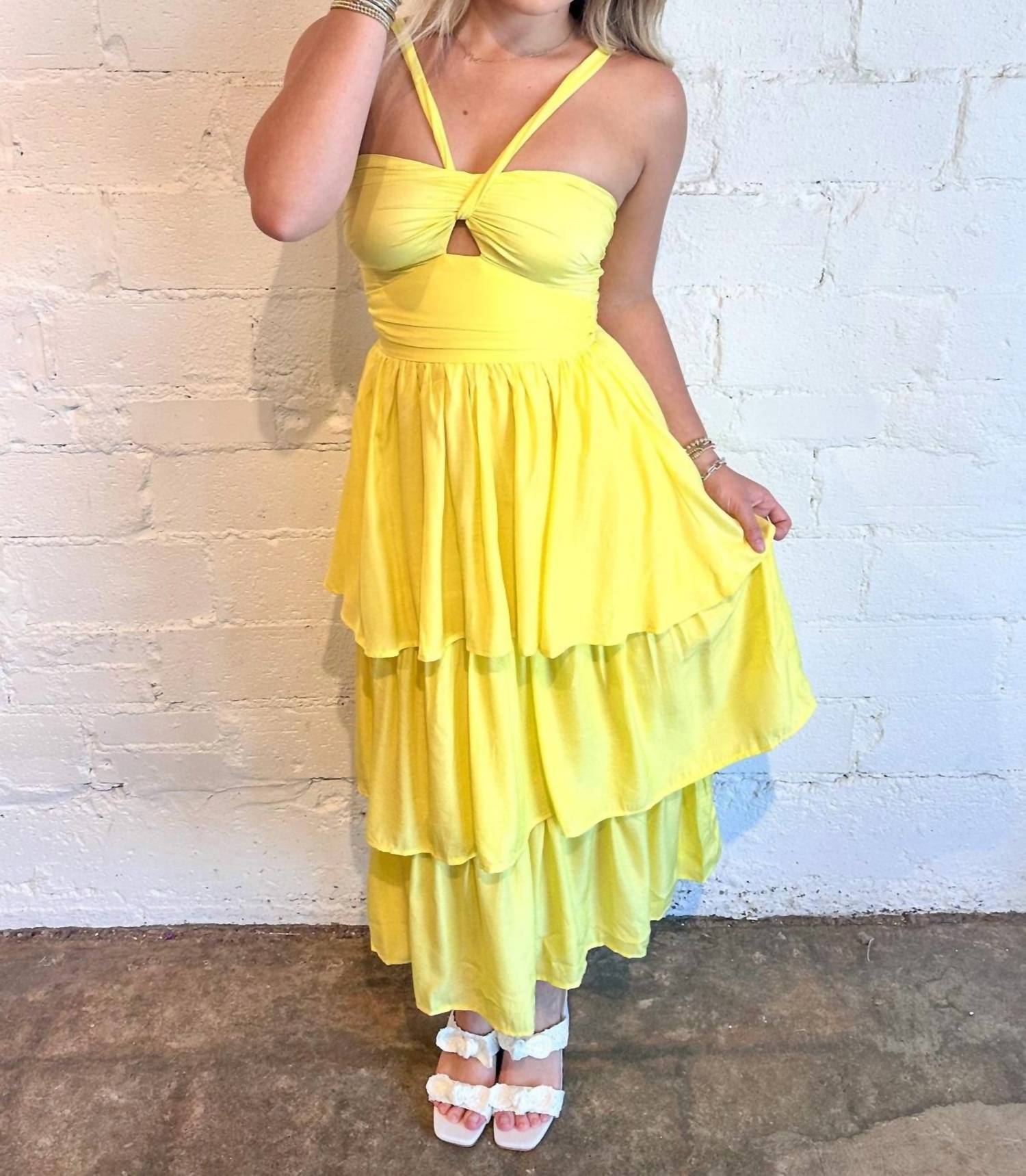 Day + Moon - Pineapple Dream Midi Dress