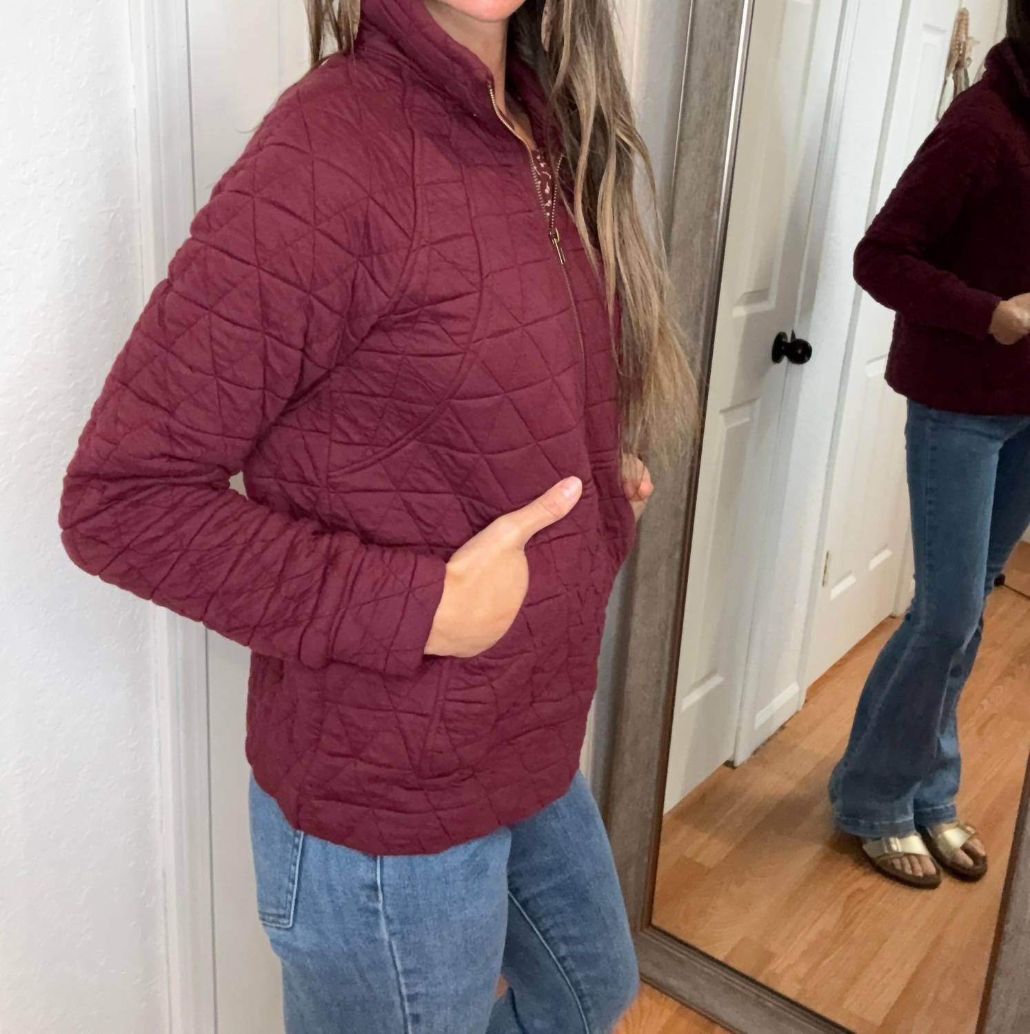 Staccato - Barb Quilted Half Zip Pullover