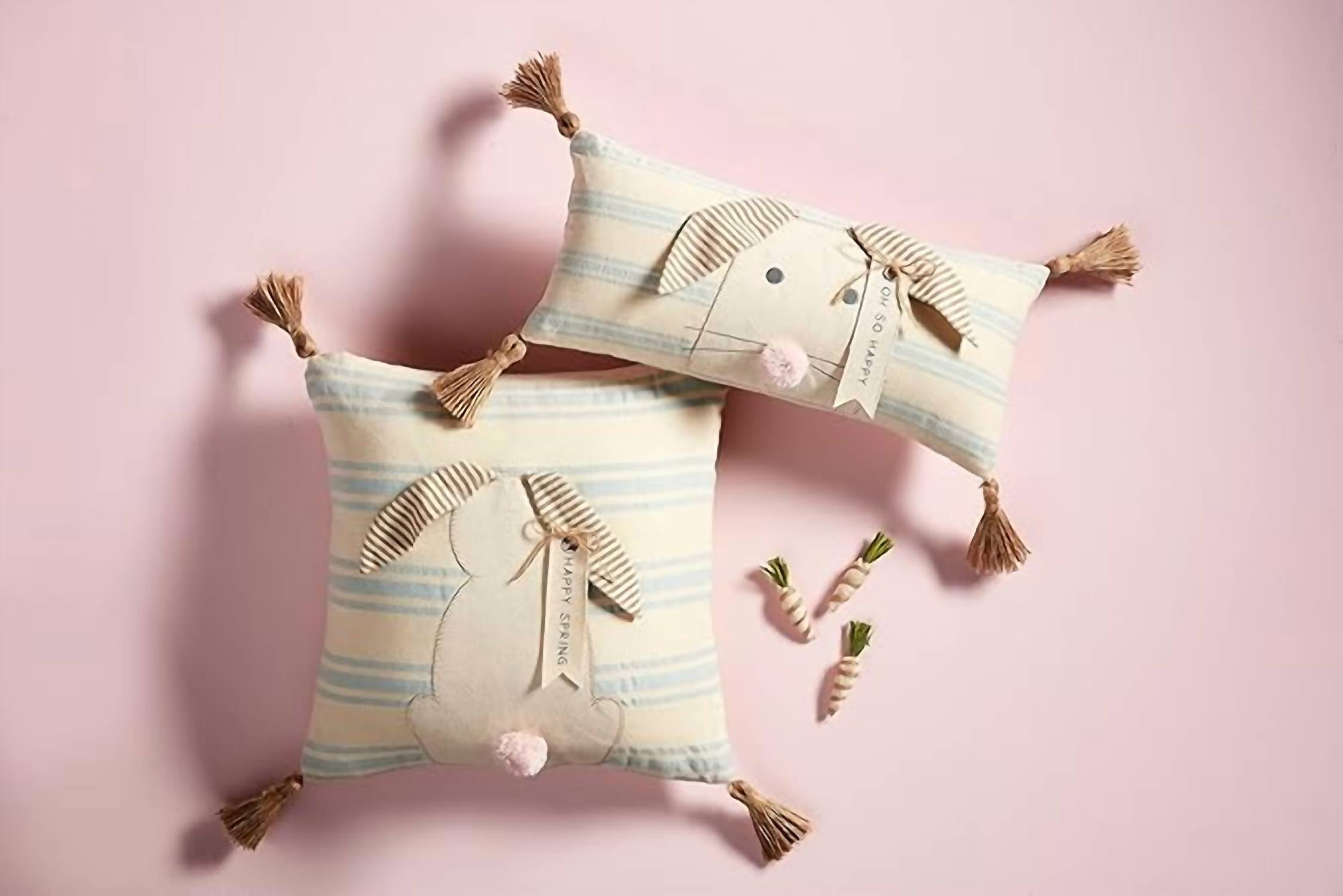 Mudpie - Happy Spring Square Pillow