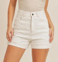 Sage The Label - Best Interest Punched Denim Shorts
