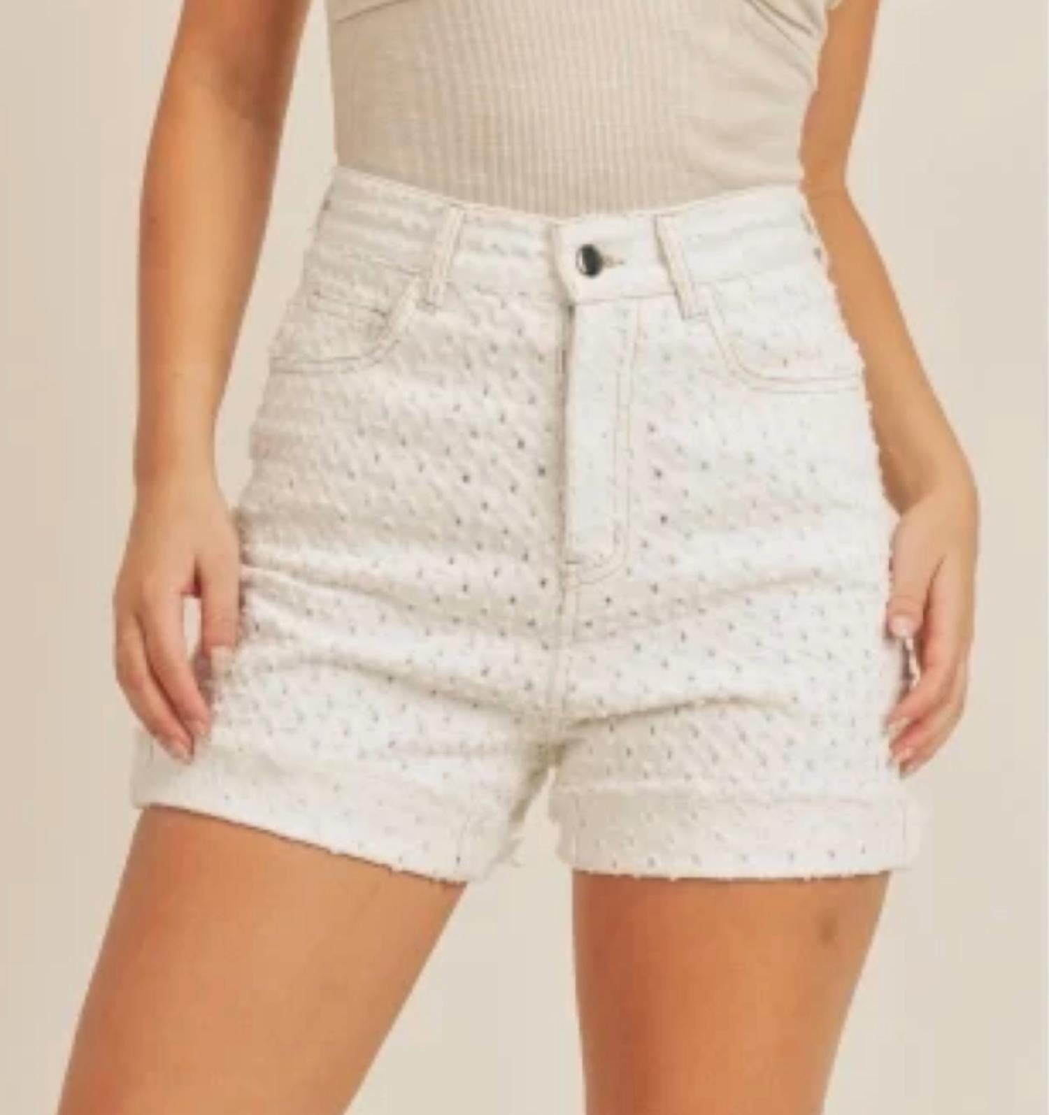 Sage The Label - Best Interest Punched Denim Shorts