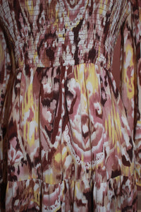 TCEC Printed Midi Dress in taupe - women's dress - view 4