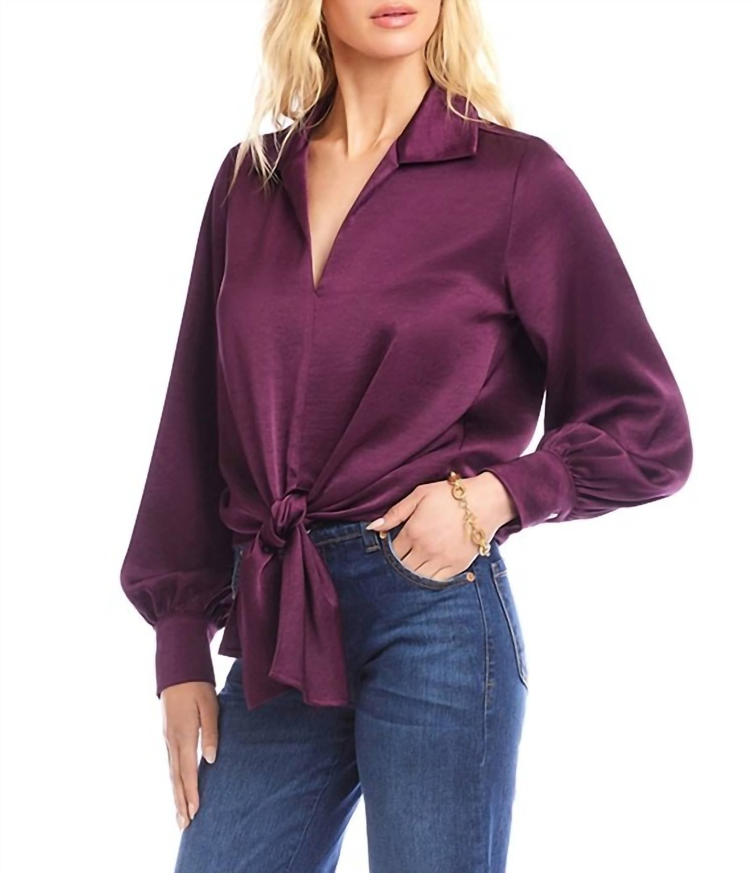 Karen Kane - Tie Front Top