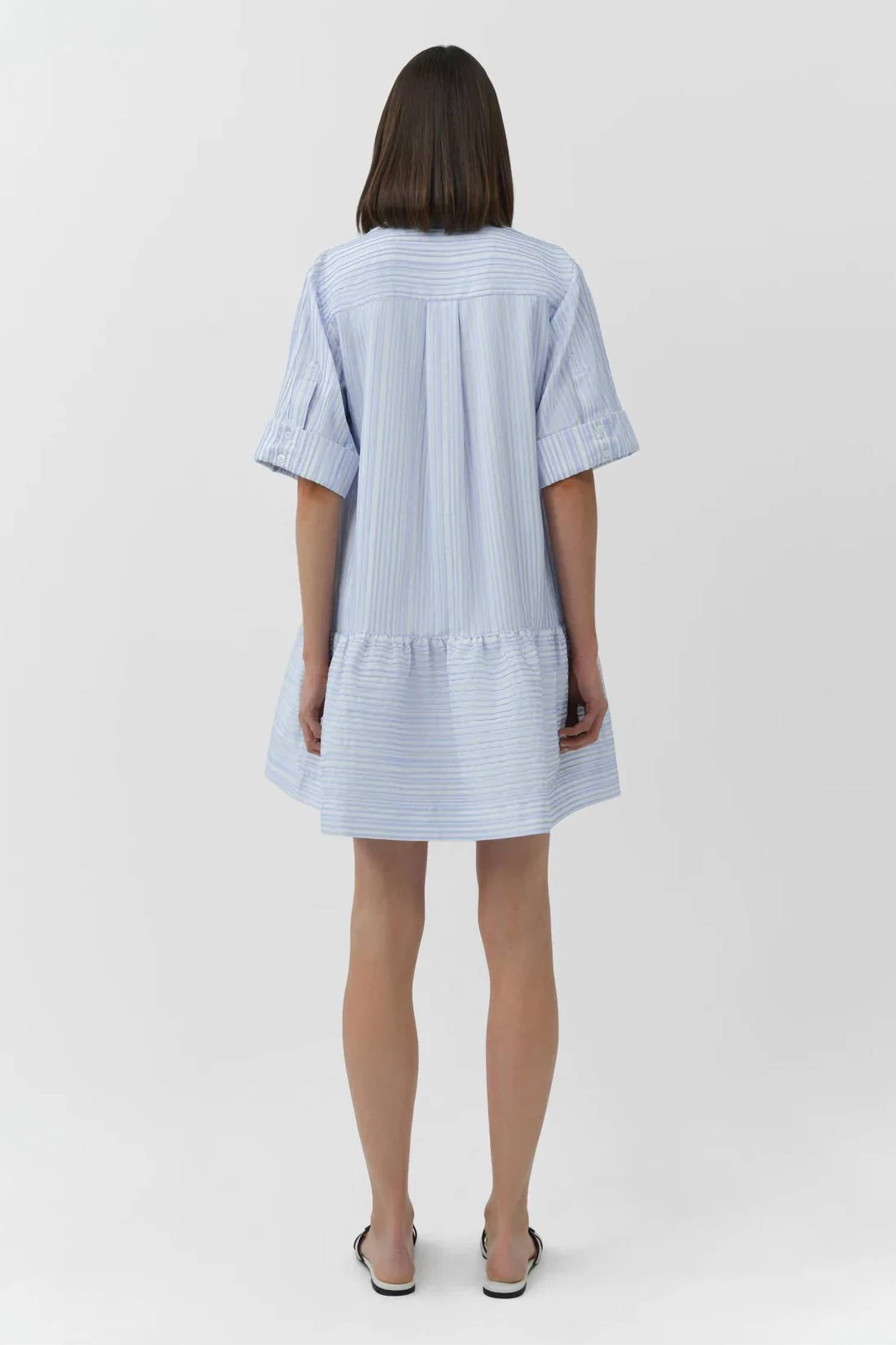 Simkhai - Cris Short Sleeve Shirt Dress