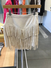 Saints & Hearts - Women's Tiered Fringe Mini Skirt