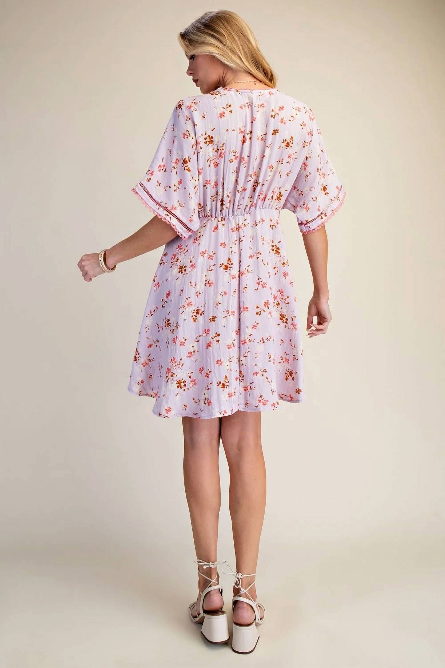Easel - Gracelyn Flower Dress