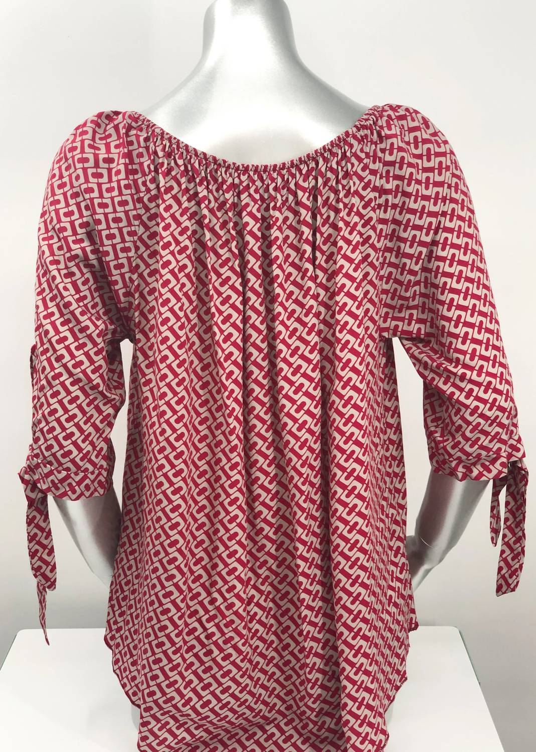 M Made In Italy - Women's Rylee Tie Sleeve Scoop Neck Top