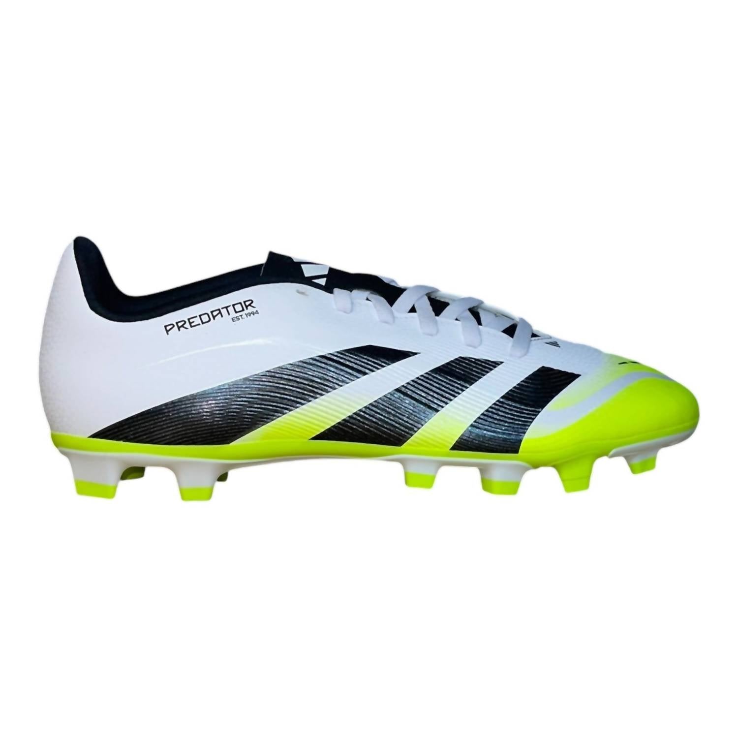 adidas Men's Predator Club Fg/mg Soccer Cleat Shoes in white black - men's shoe - alternate view