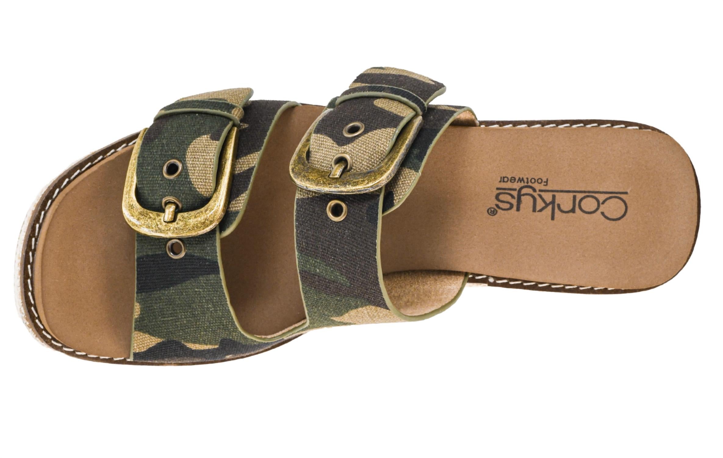 Corkys Footwear - Women's Manifest Buckle Wedge Sandals