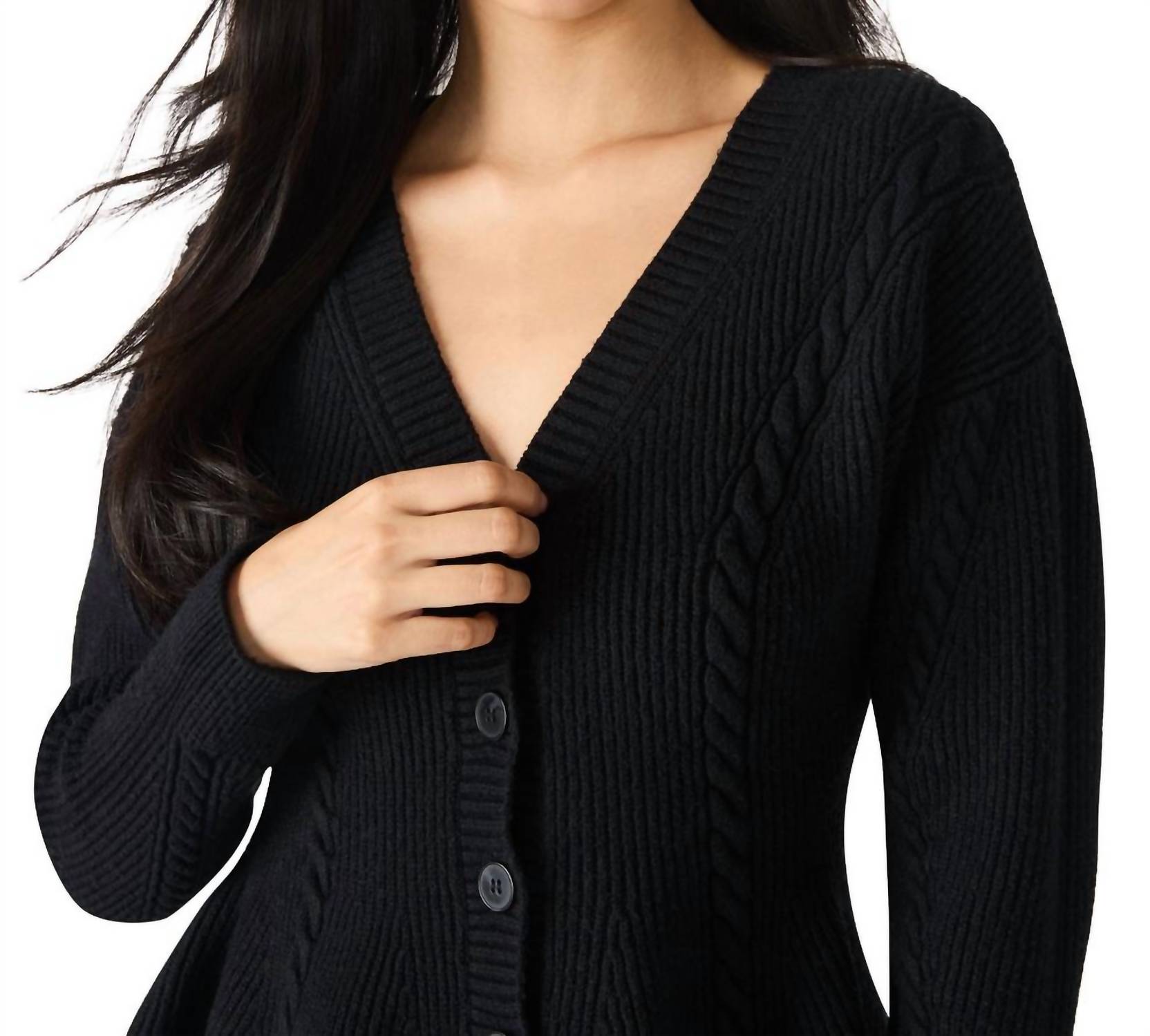 STEVE MADDEN Courtney Sweater in black - women's sweater - detail view