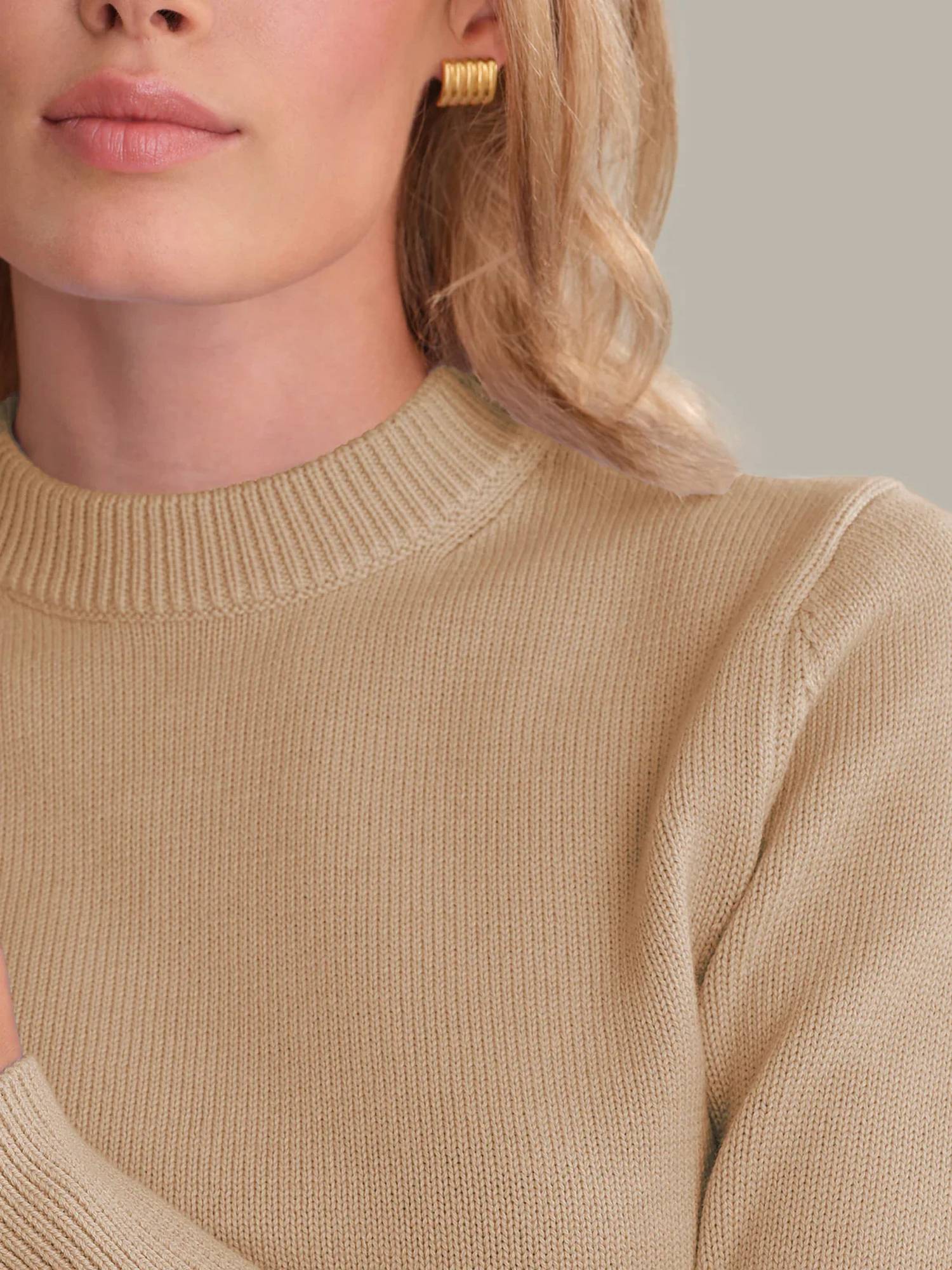 525 America - Adeline Cropped Cotton Sweater