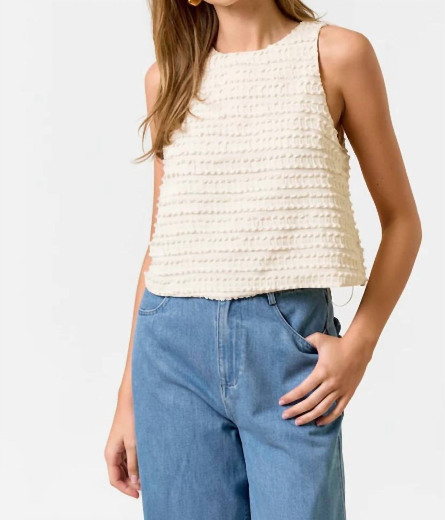 Lalavon - Felicity Sleeveless Ruffle Top