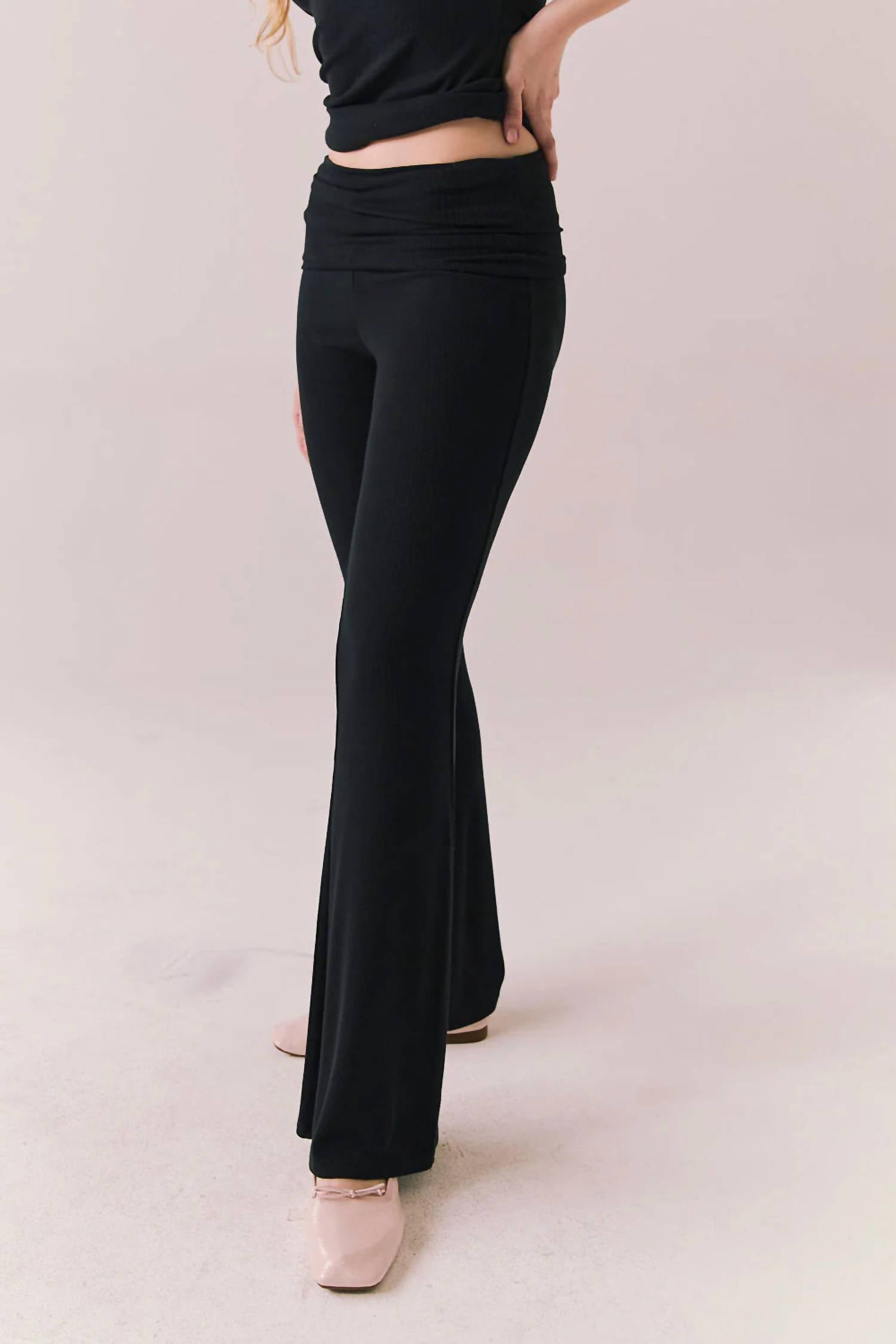 Chaser Haven Loungewear Pants in black - women's pants - alternate view