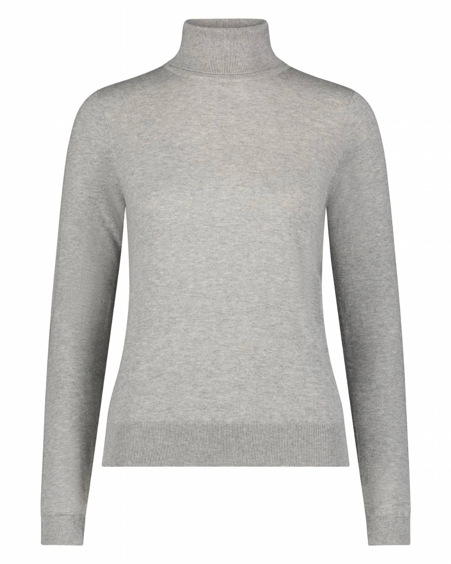 Minnie Rose - Cotton Cashmere Turtleneck Sweater