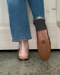 Free People - Women's At Ease Embossed Leopard Suede Loafers