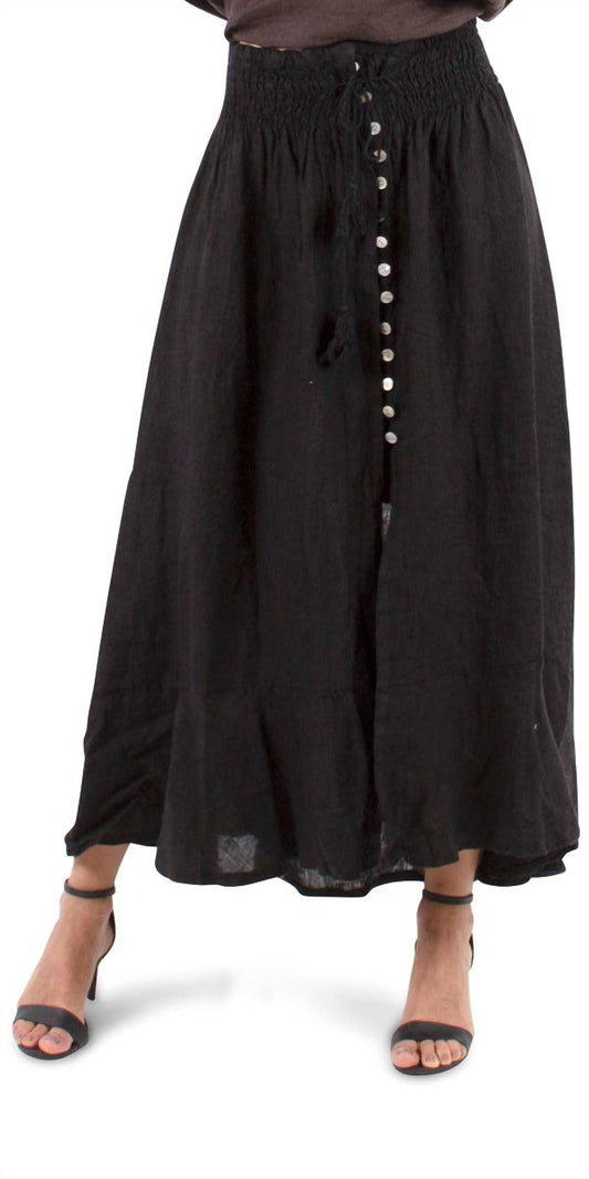 Gigi Moda - Magdalena Linen Maxi Skirt