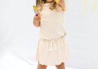 Snug - Girl's Sleeveless Shirt & Skirt With Bloomer