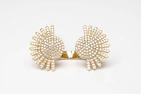 Avenue Chic - Women's Half Sunburst Cuff Ring