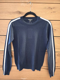 Pure Amici - Women's Perforated Crew Sweater