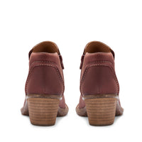 Clarks Women's Kastela Lo Ankle Boot in chestnut leather - women's shoe - view 4