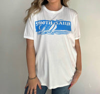 DAYDREAMER Smooth Sailin Ringer Tee in vintage white - women's t-shirt