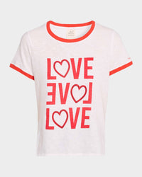 Cinq A Sept - Rhinestone Love Ringer Tee