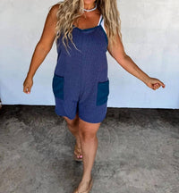 Blakeley - Ribbed Romper Shorts