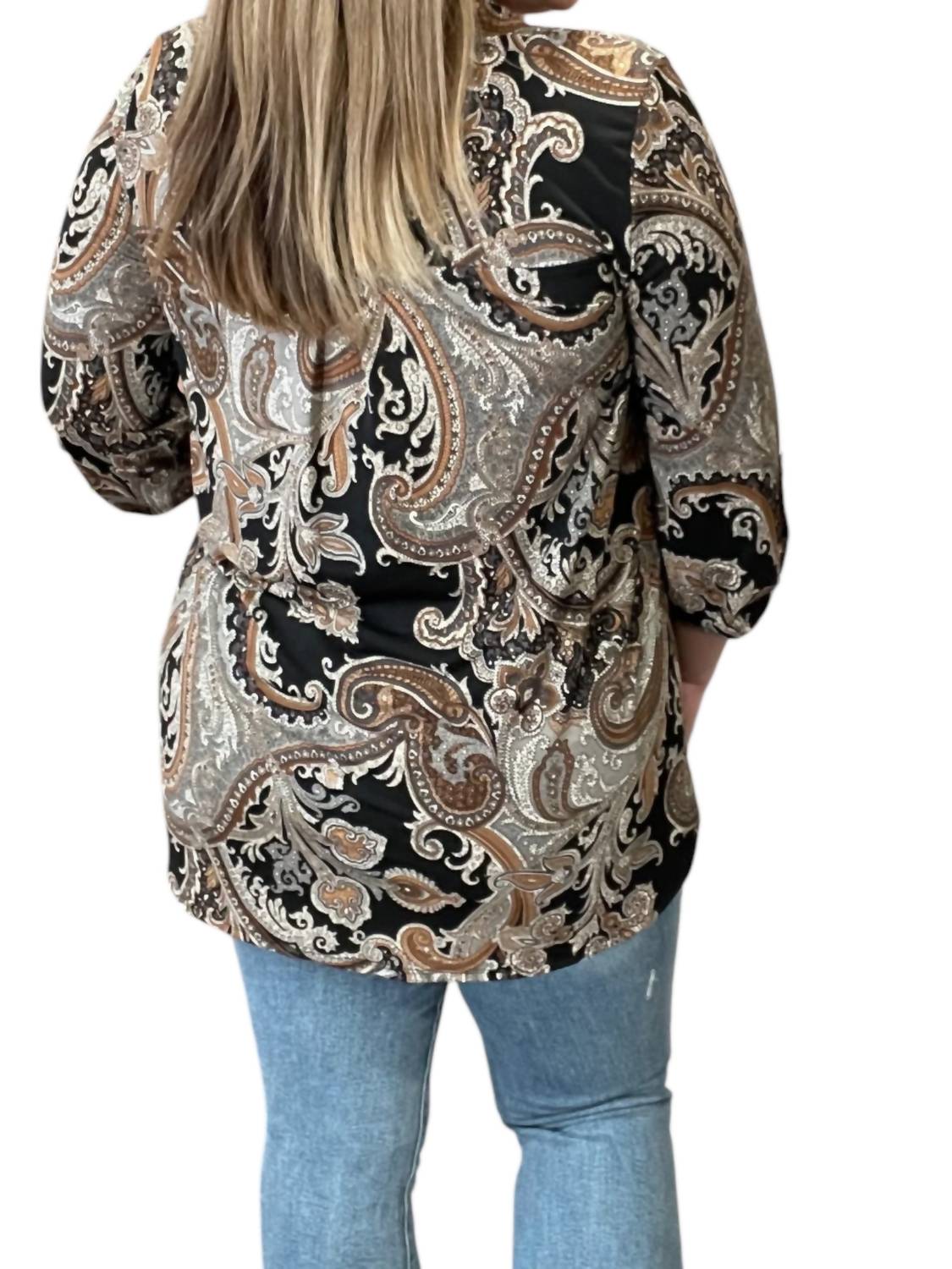 Honeyme - Paisley Gabby Top