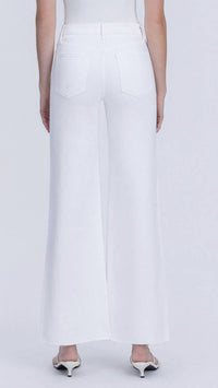 Vervet By Flying Monkey - High Rise Full Length Stacked Waistband Wide Leg Jeans