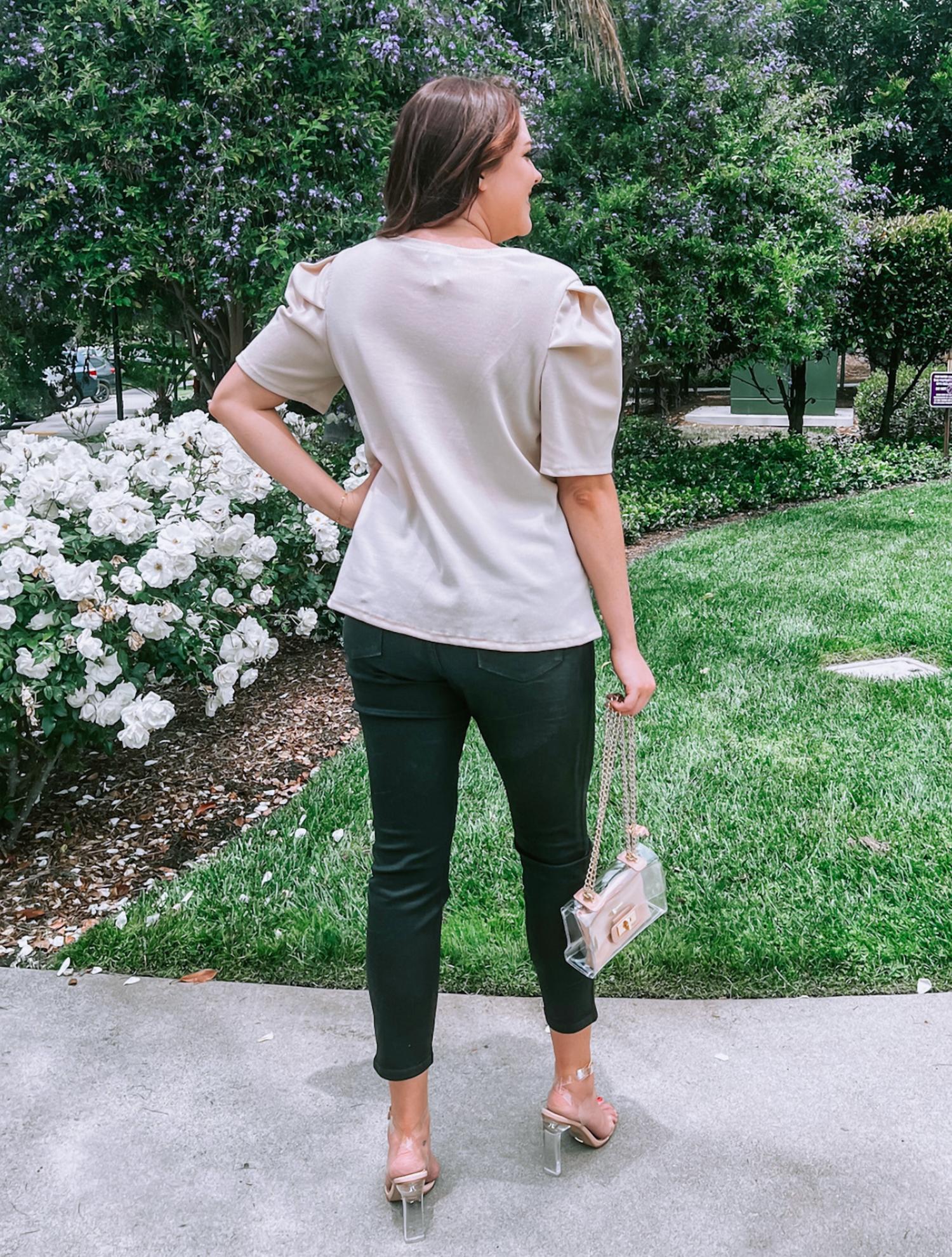 Kancan - Plus Size Mid Rise Shimmer Skinny Jeans