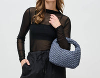Sol And Selene - Women's Dream Small Woven Neoprene Hobo Bag